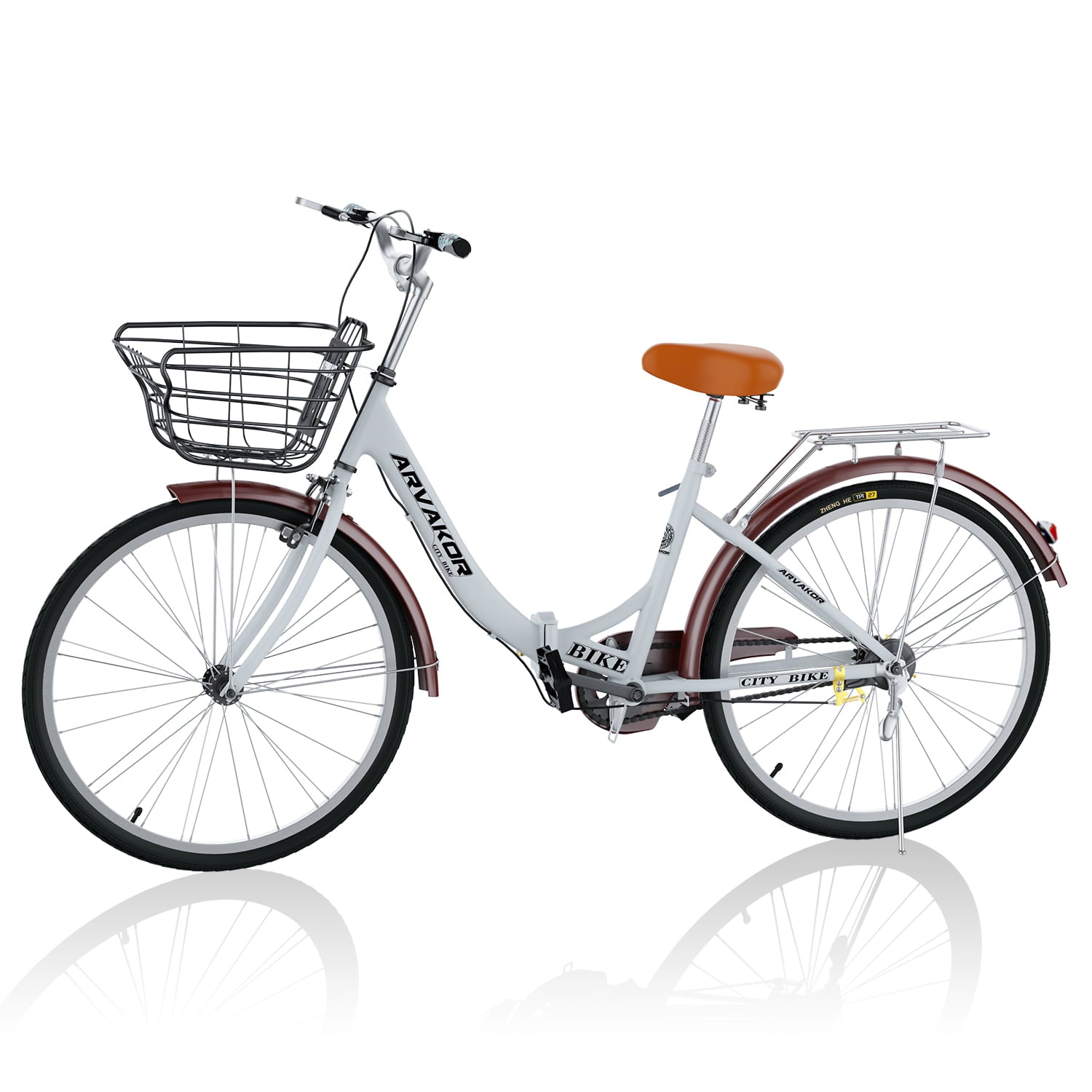 26 Inch Women Bike. Classic Bicycle Retro Bicycle. Cruiser Bike. White