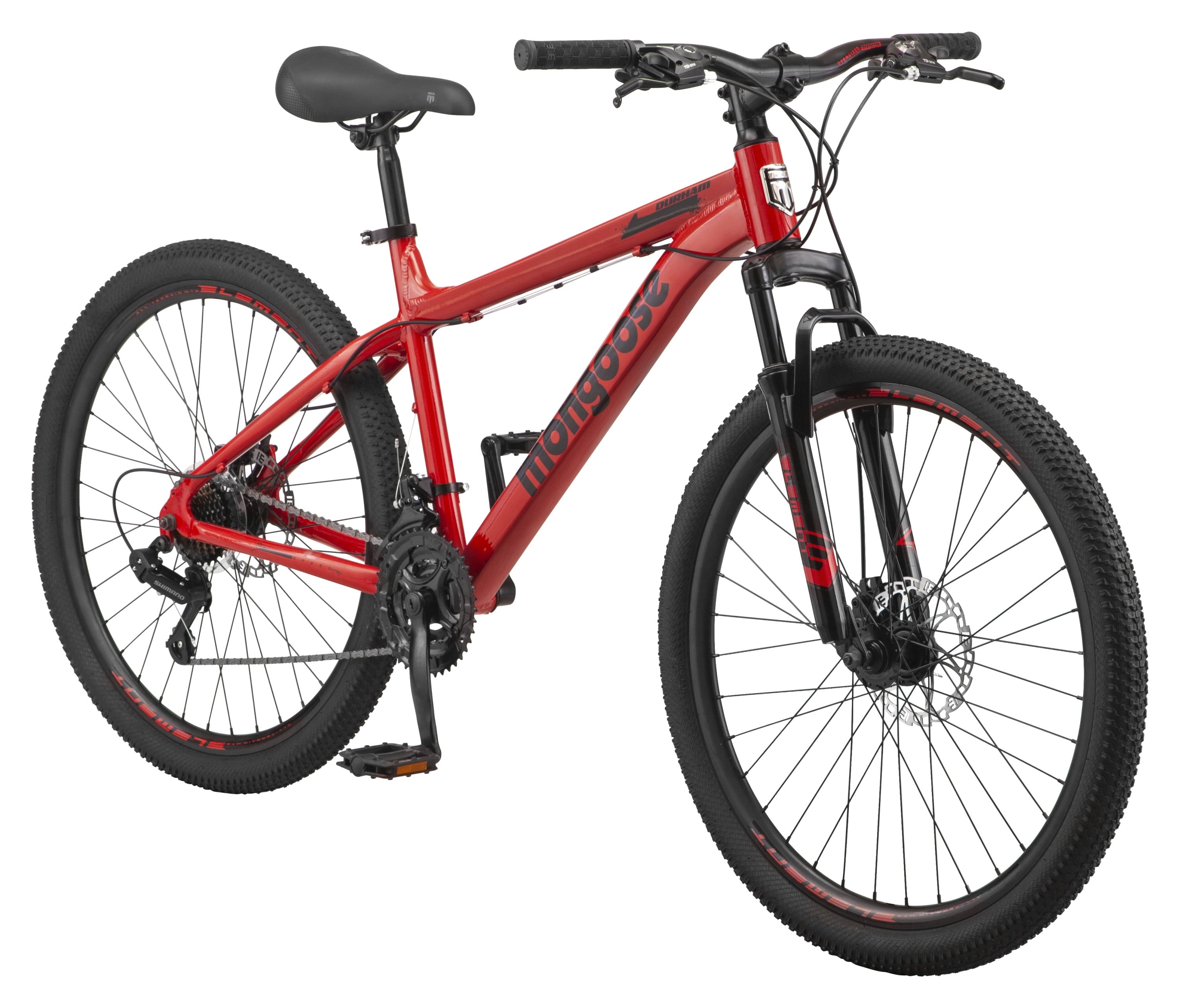 26-in. Durham Unisex Mountain Bike. Red and Black. 21 Speeds