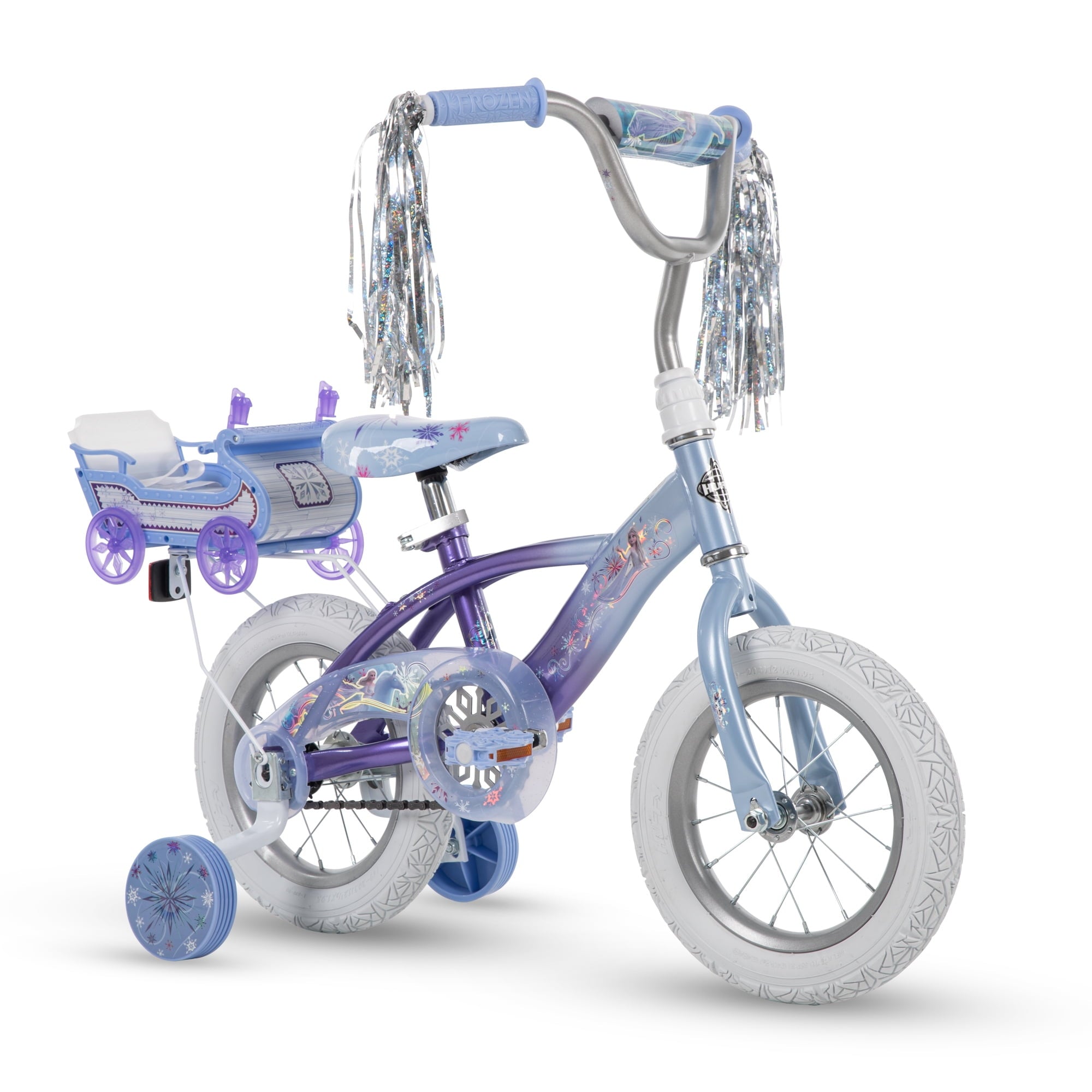 Frozen Bike with Doll Carrier Sleigh for Girl