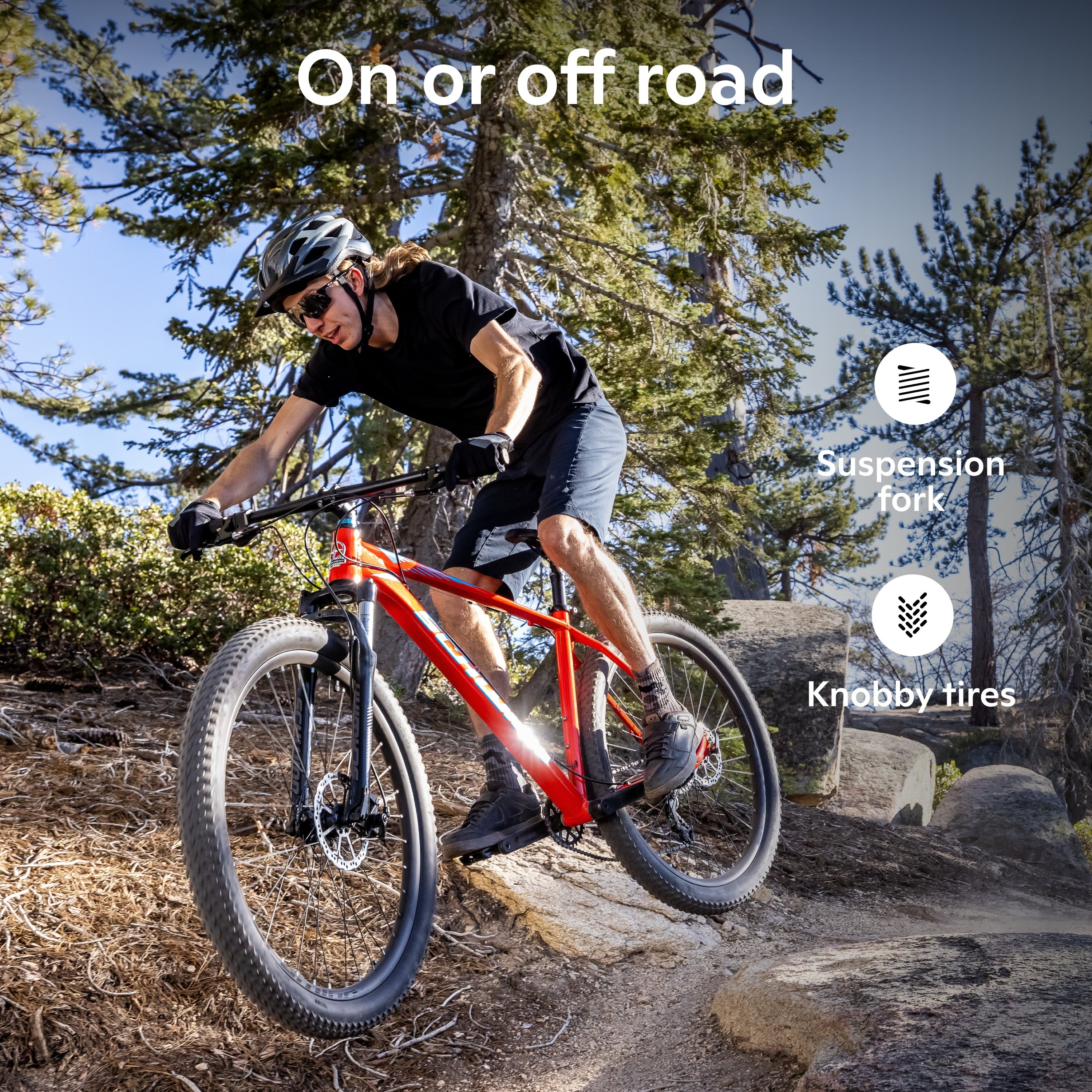 29-in. Axum DP Mens Mountain Bike. Red. 19-in. Frame