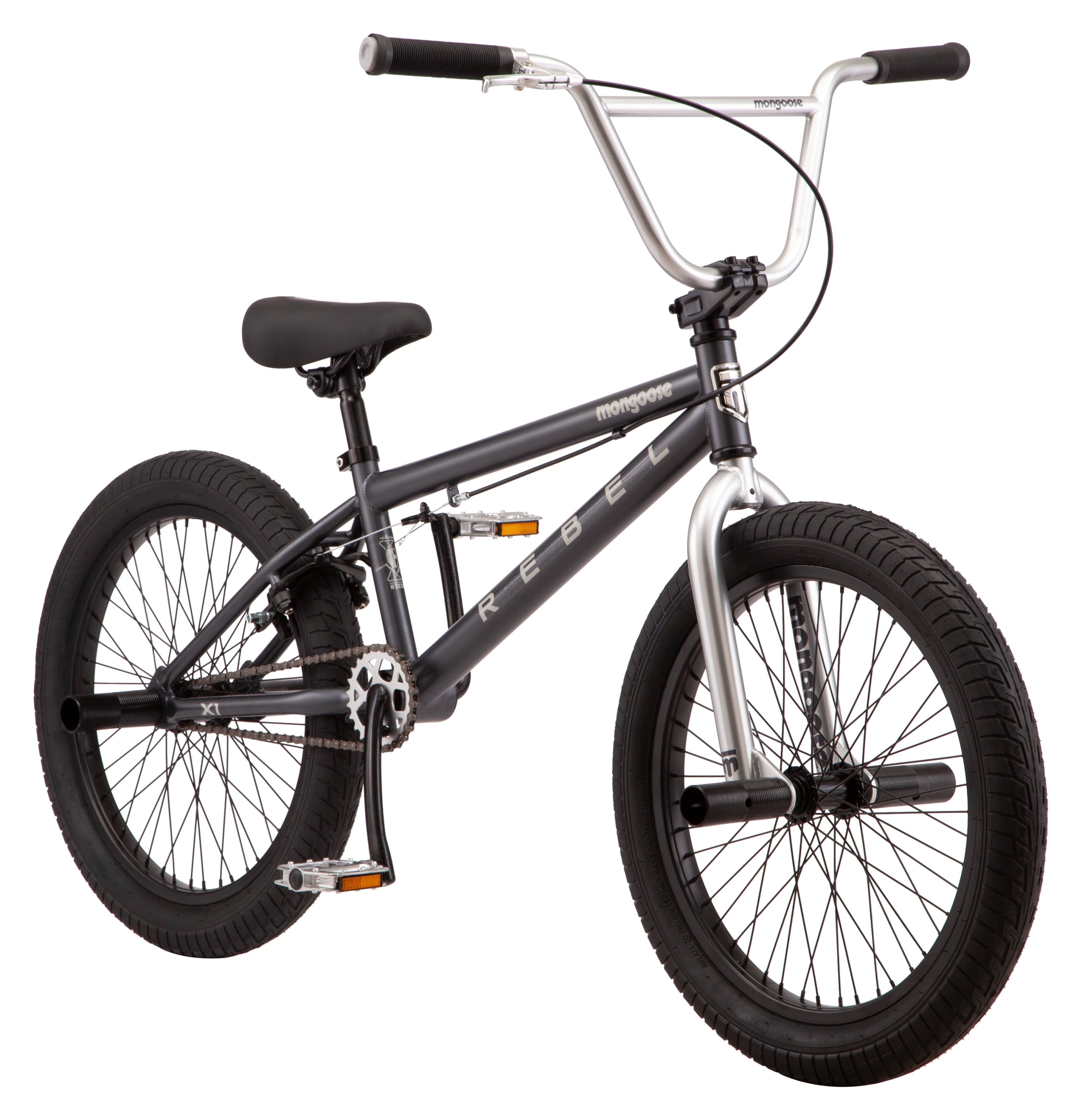 Rebel X1 BMX Bike. 20in. Wheels. Boys/Girls. Gray