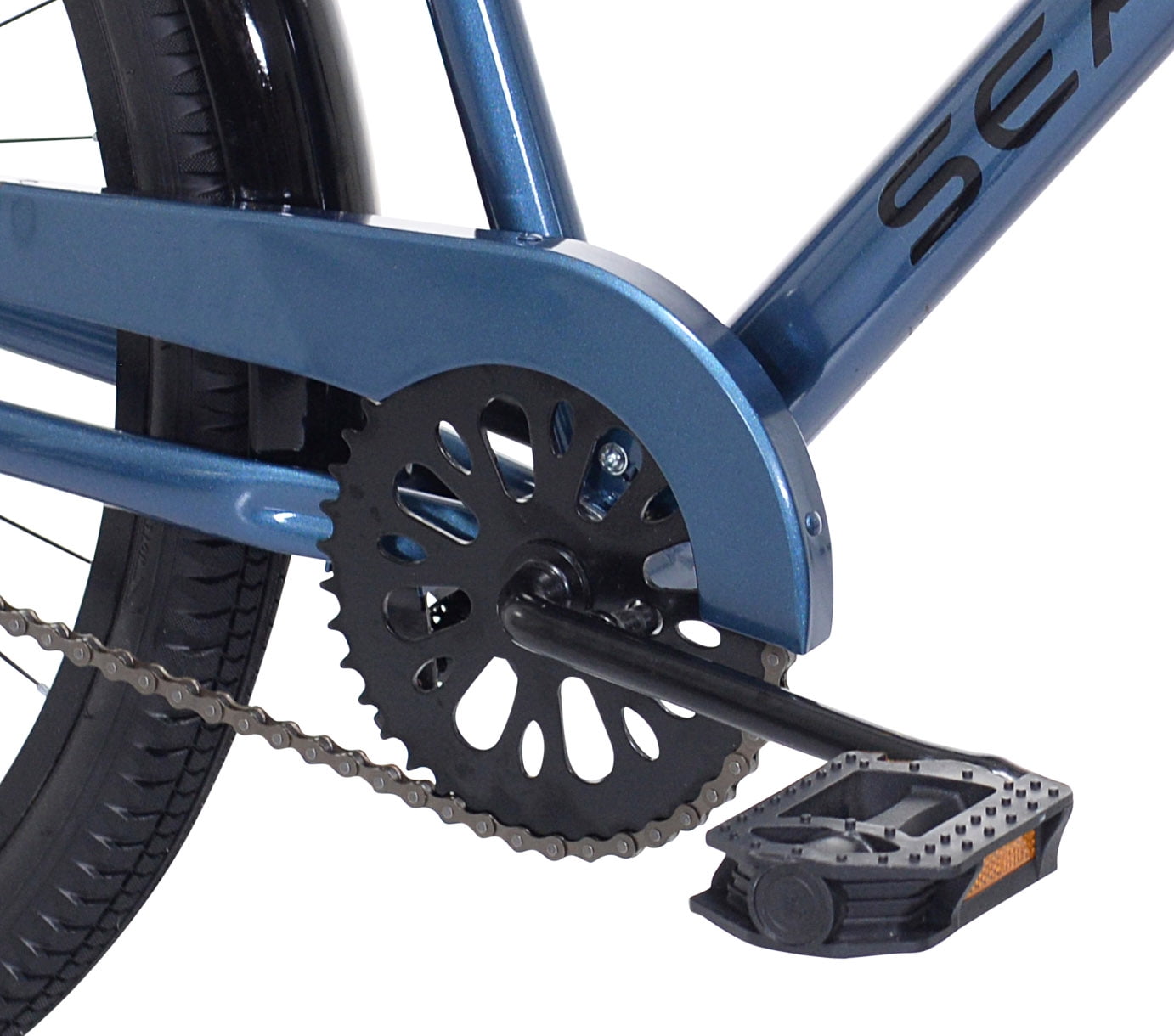 Bicycles 27.5 in Male Sea Change Beach Cruiser Bike. Metallic Blue