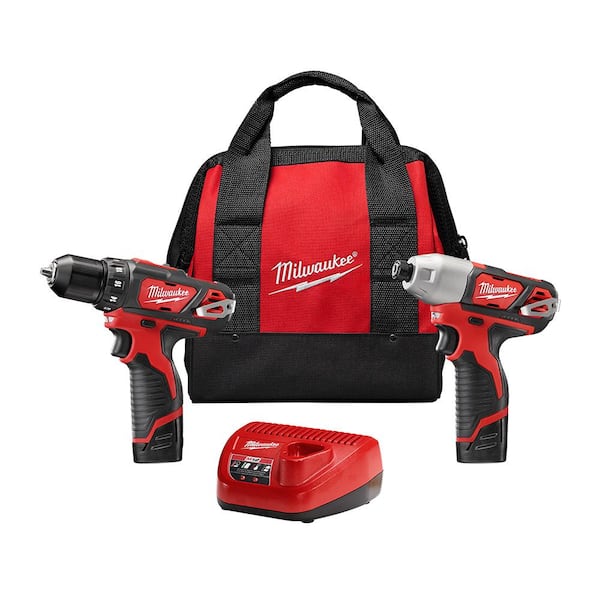 M12 12V Lithium-Ion Cordless Drill Driver/Impact Driver Combo Kit with Oscillating Multi-Tool and Jig Saw