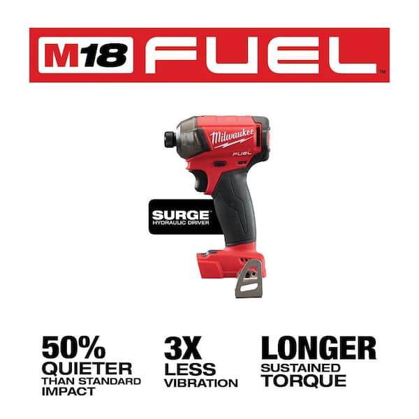 M18 FUEL SURGE 18V Lithium-Ion Brushless Cordless 1/4 in. Hex Impact Driver (Tool-Only)