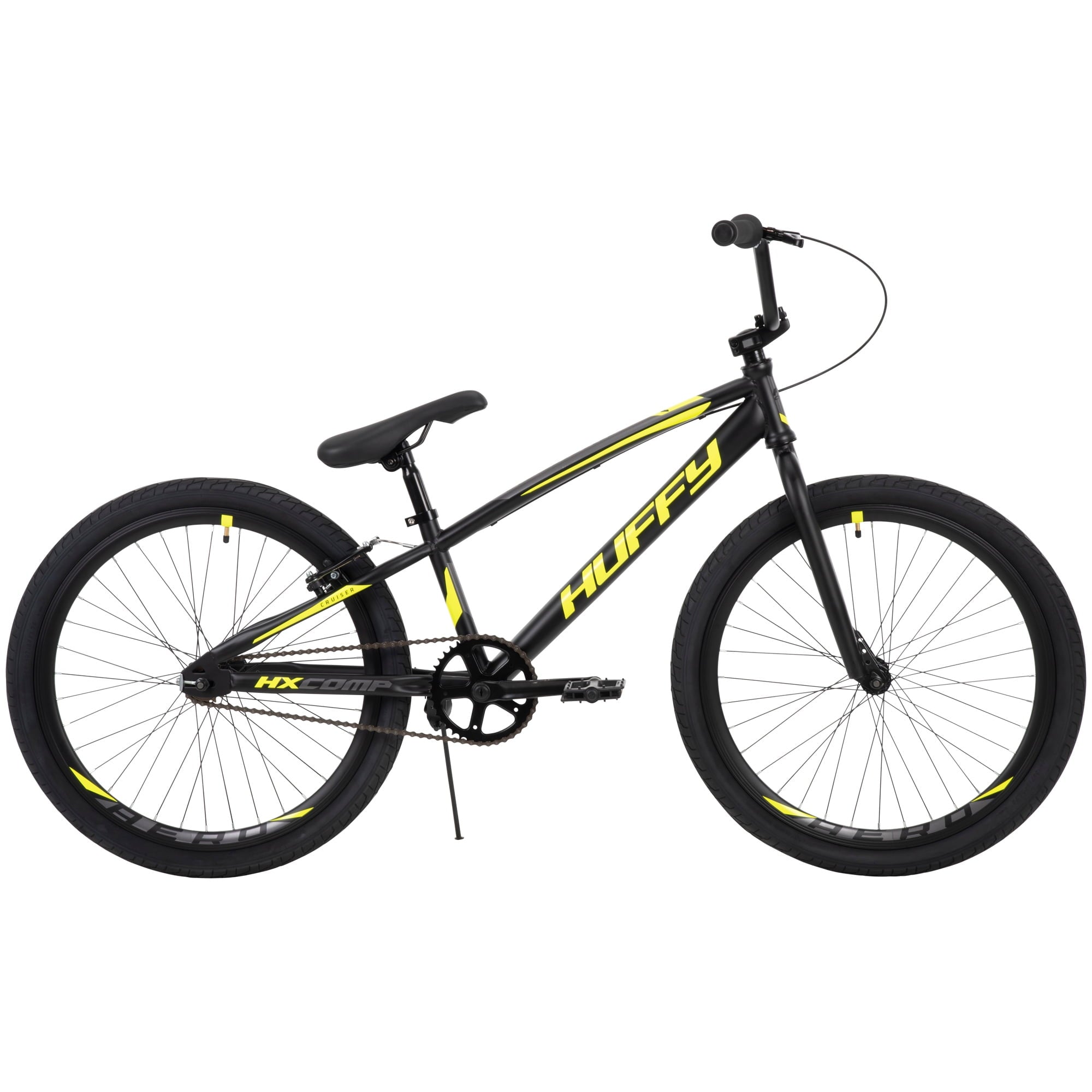 HX Cruiser 24-inch BMX Bike for Boys. Black/Yellow