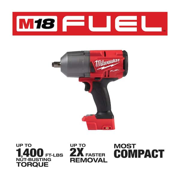 M18 FUEL 18V Lithium-Ion Brushless Cordless 1/2 in. Impact Wrench with Mid Torque Impact Wrench (2-Tool)