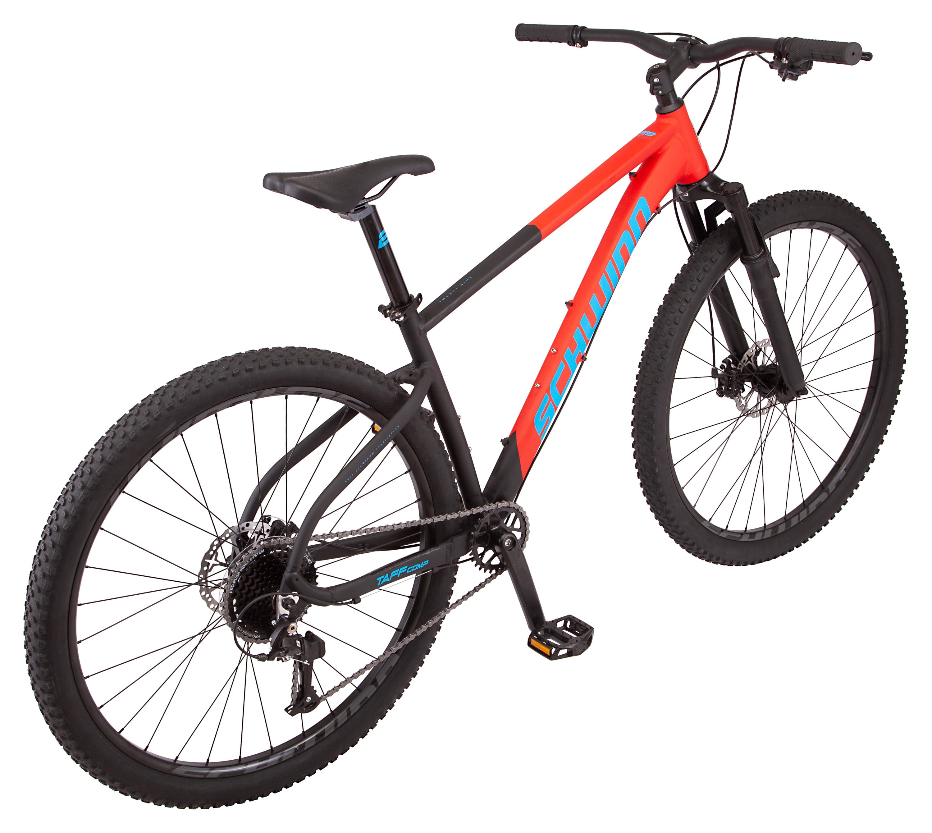 Taff Comp mountain bike. 8 speeds. 29-inch wheels. black. mens. womens. large