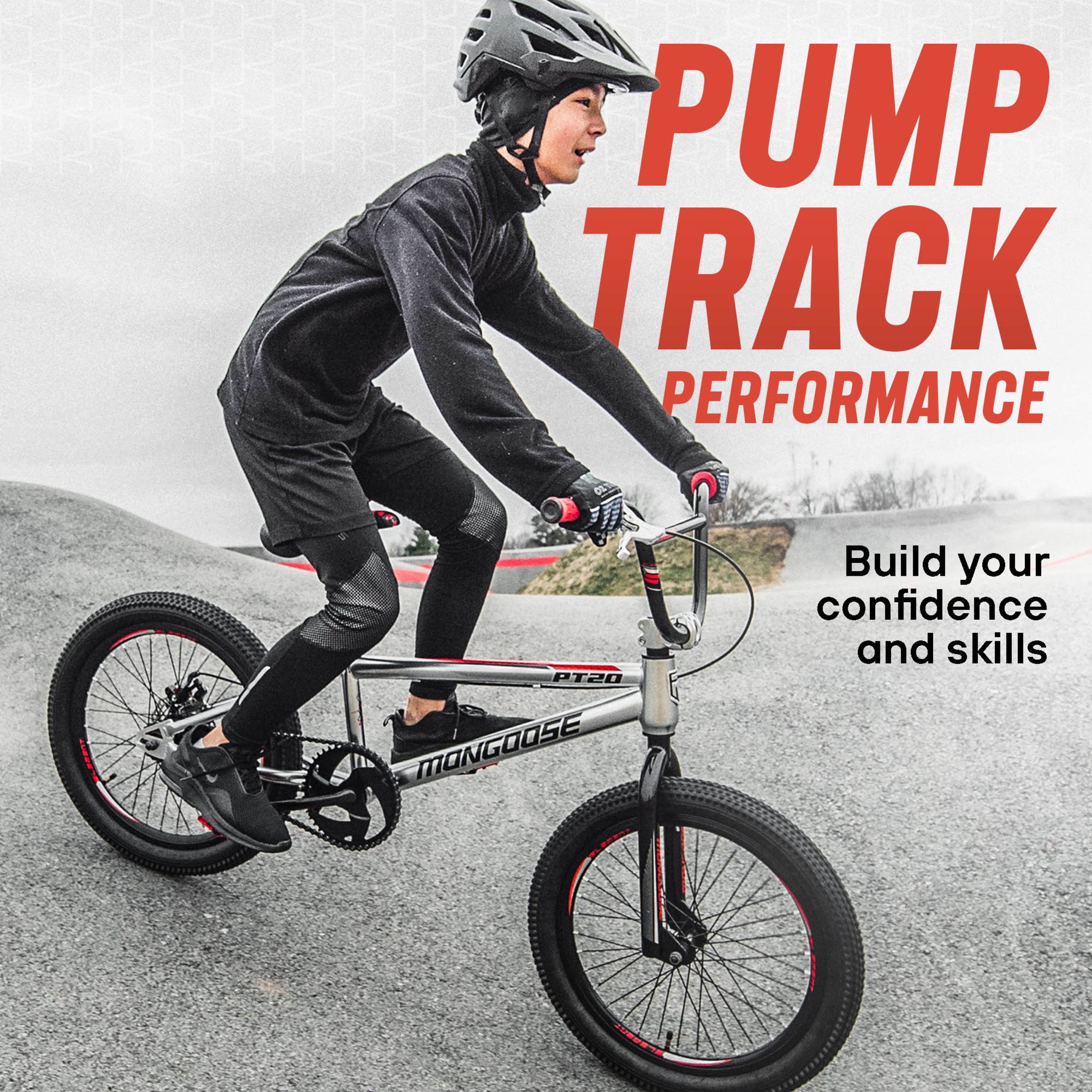 PT20 BMX 20 in. Kids Bike. Single Speed. Boys. Silver / Black