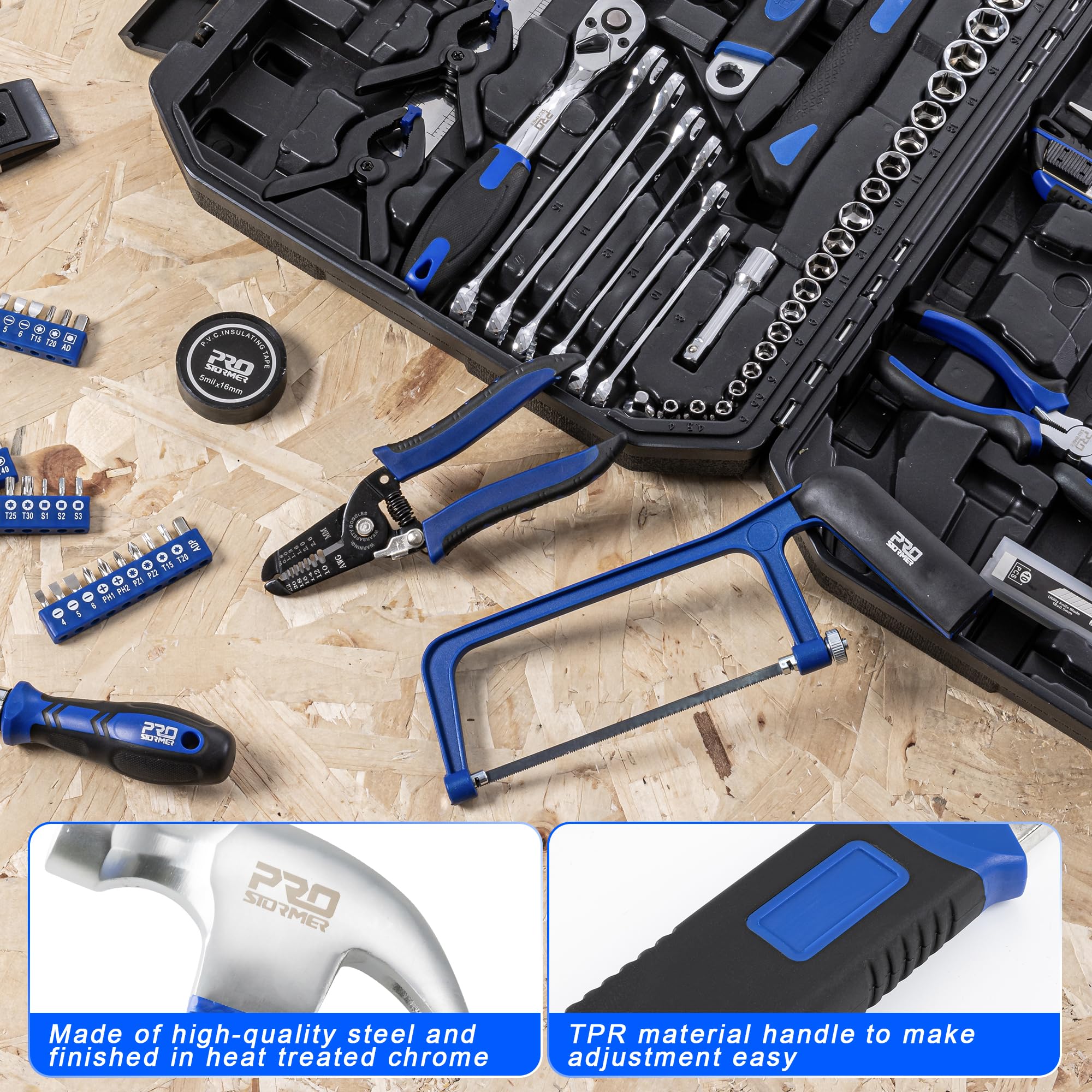 Prostormer 259 Piece Tool Set. General Home/Auto Repair Tool Kit