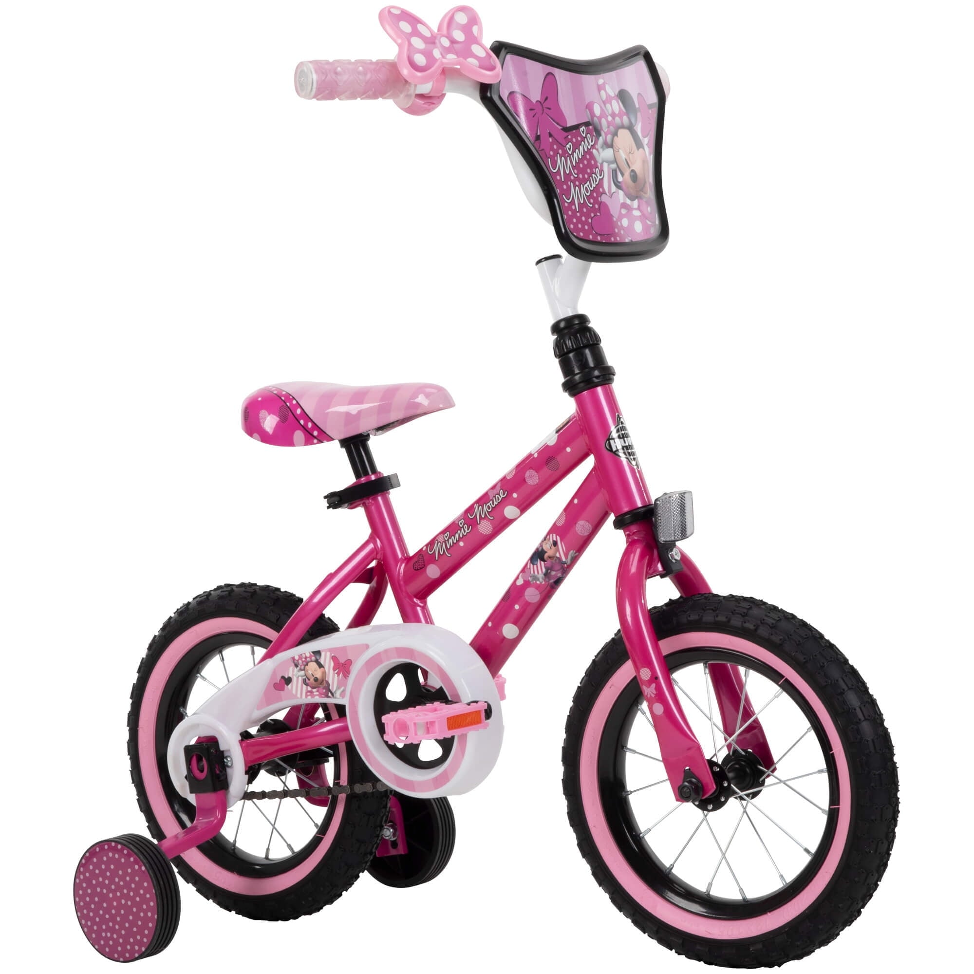 12 in. Minnie Mouse Bike with Training-Wheels for Girl