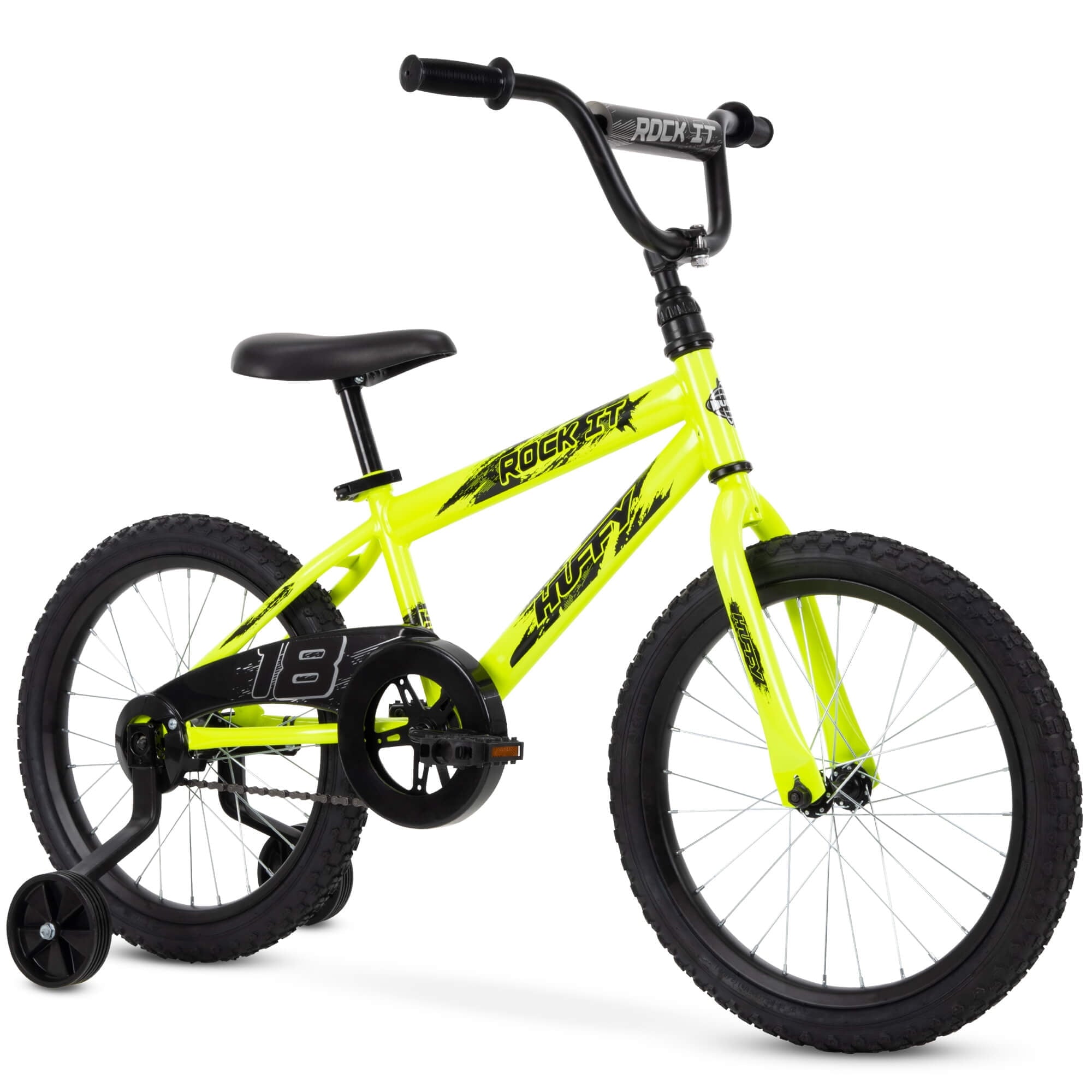 18 in. Rock It Boy Kids Bike. Neon Powder Yellow