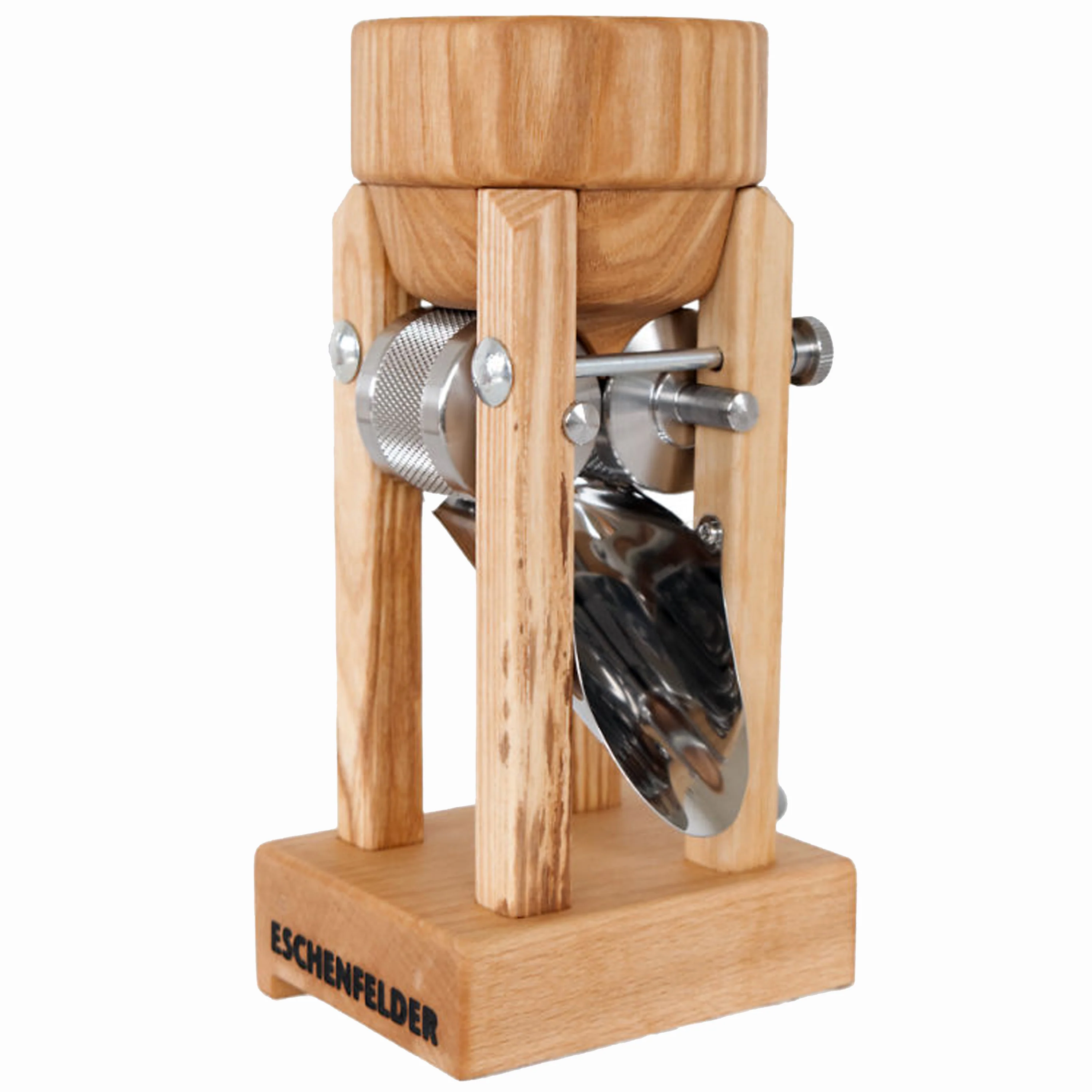 Eschenfelder Grain Flaker. Table Model. Wooden Funnel