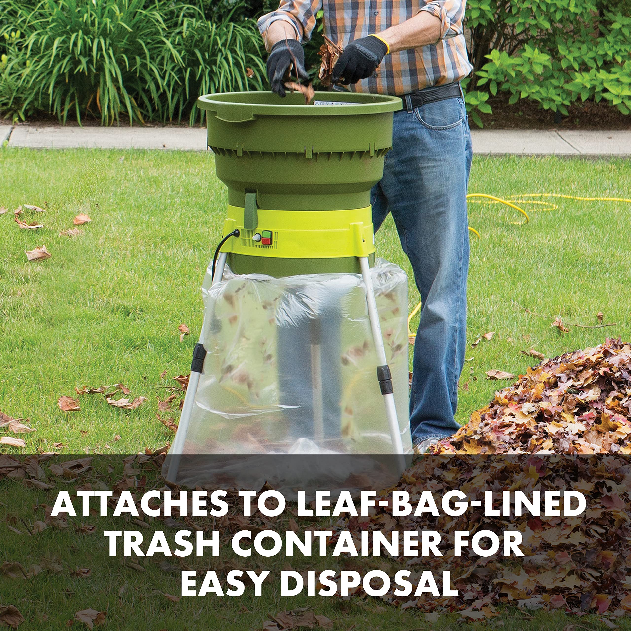 Sun Joe Electric Leaf Mulcher 13-Amp 16:1 Reduction Ratio