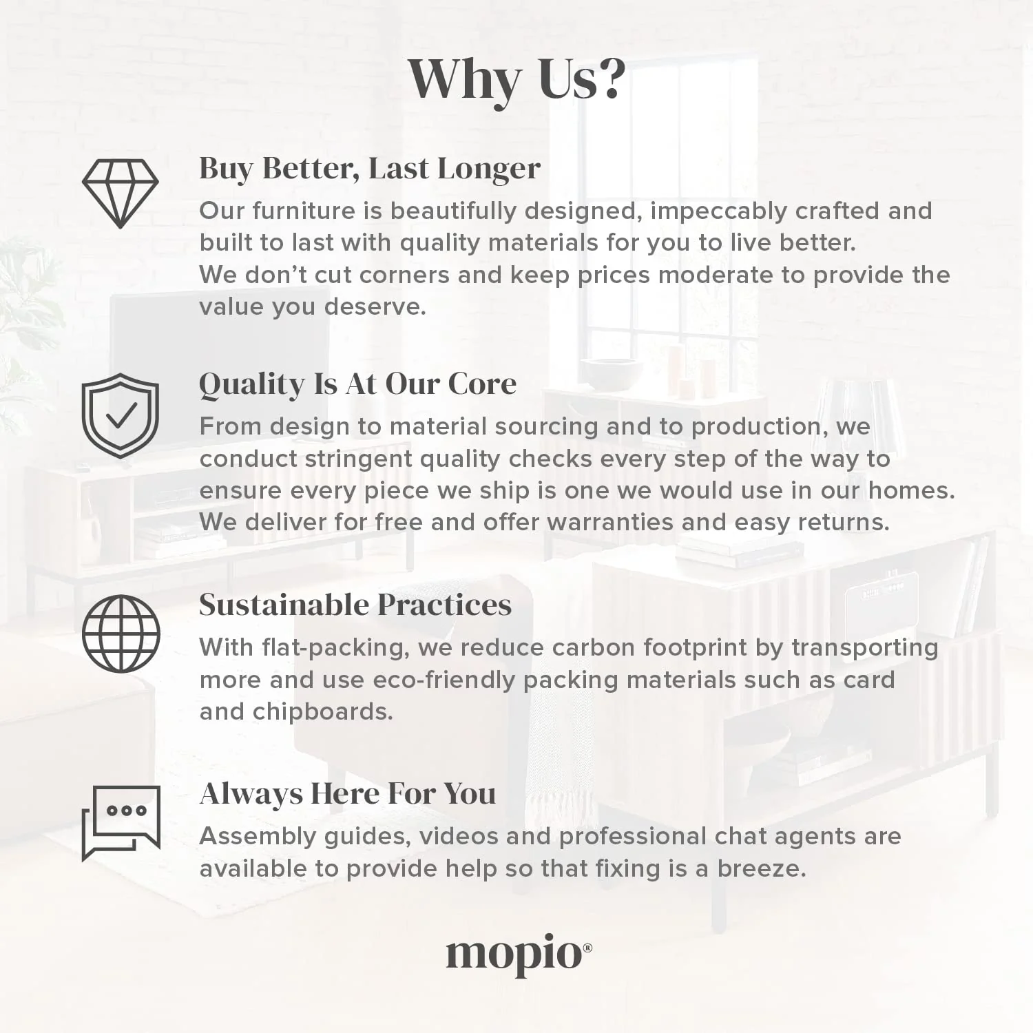 mopio Ensley 59 Walnut TV Stand for 55/60/65 inch TV