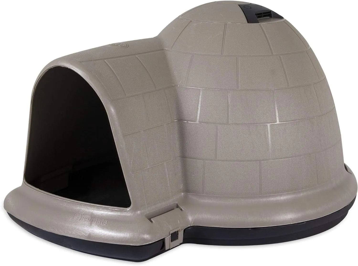 Petmate Indigo Dog House (Igloo Dog House. Made in USA with 90% Recycled Materials. All-Weather Protection Pet Shelter) for XL Dogs -90 to 125 pounds. Made in USA