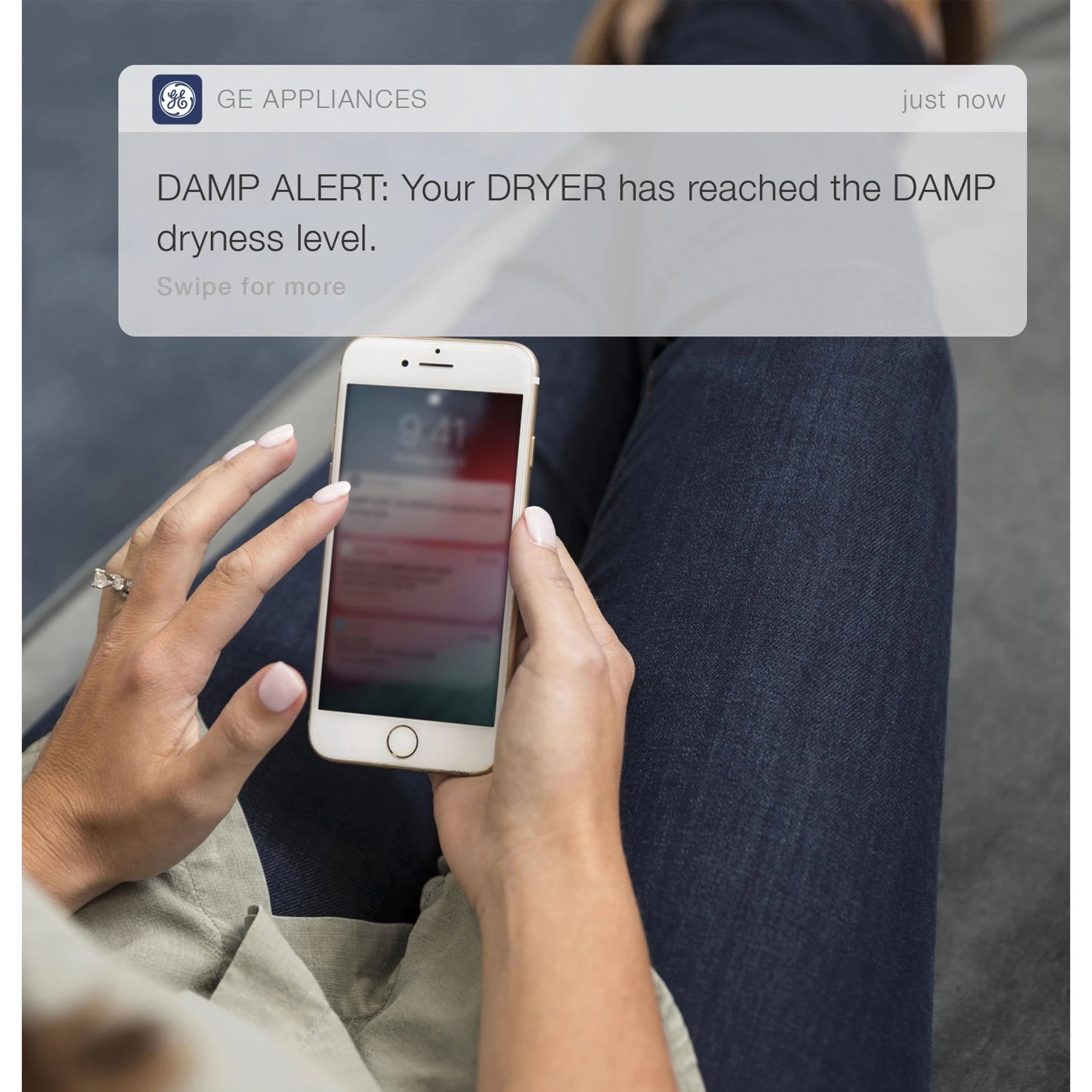 GE 7.8 Cu. ft. Capacity White Smart Front Load Electric Dryer with Steam - GFD85ESSNWW - MadeInUSA