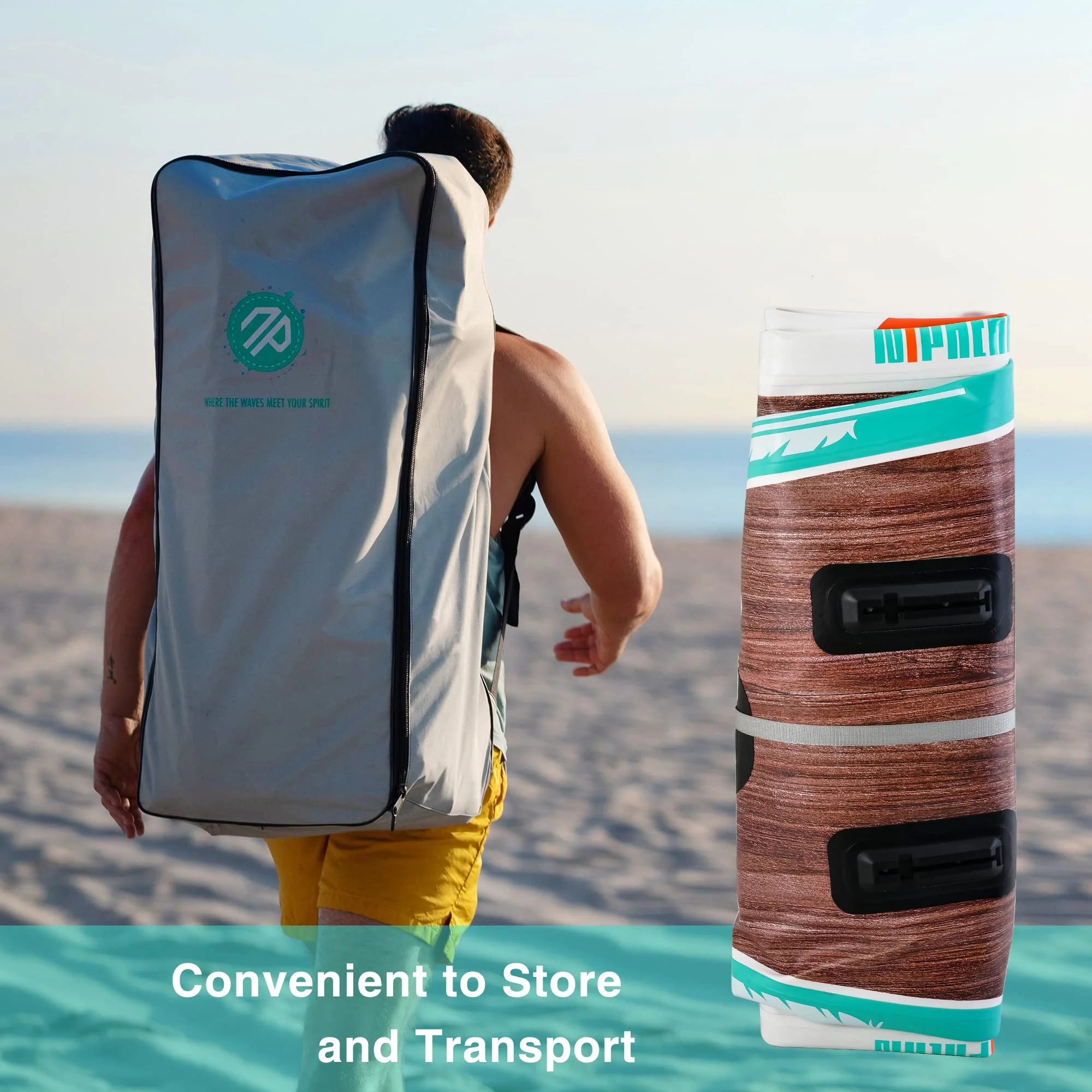 Niphean Inflatable Stand Up Paddle Board with SUP Accessories