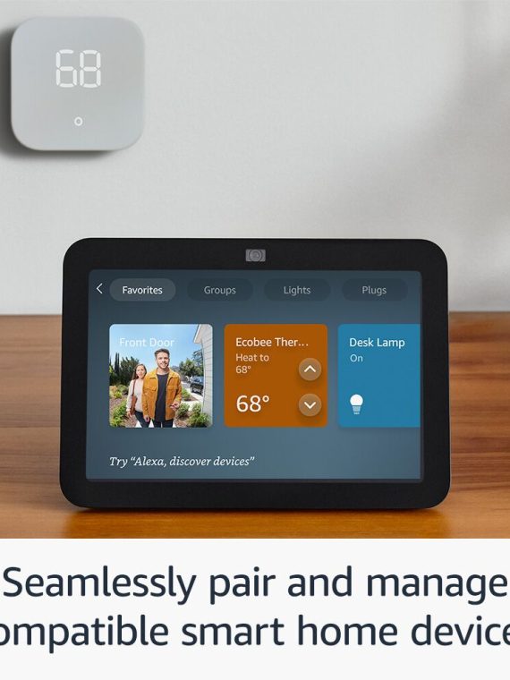2025 Amazon – Echo Show 8 (3rd Generation) 8-inch Smart Display with Alexa – Charcoal