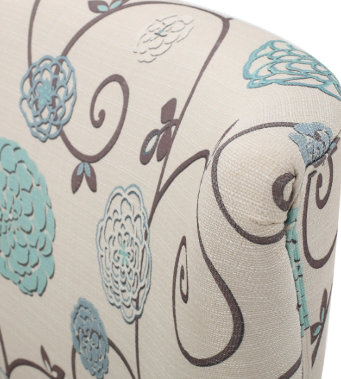 Noble House Arabella Multicolor Floral Fabric Club Chair - MadeInUSA