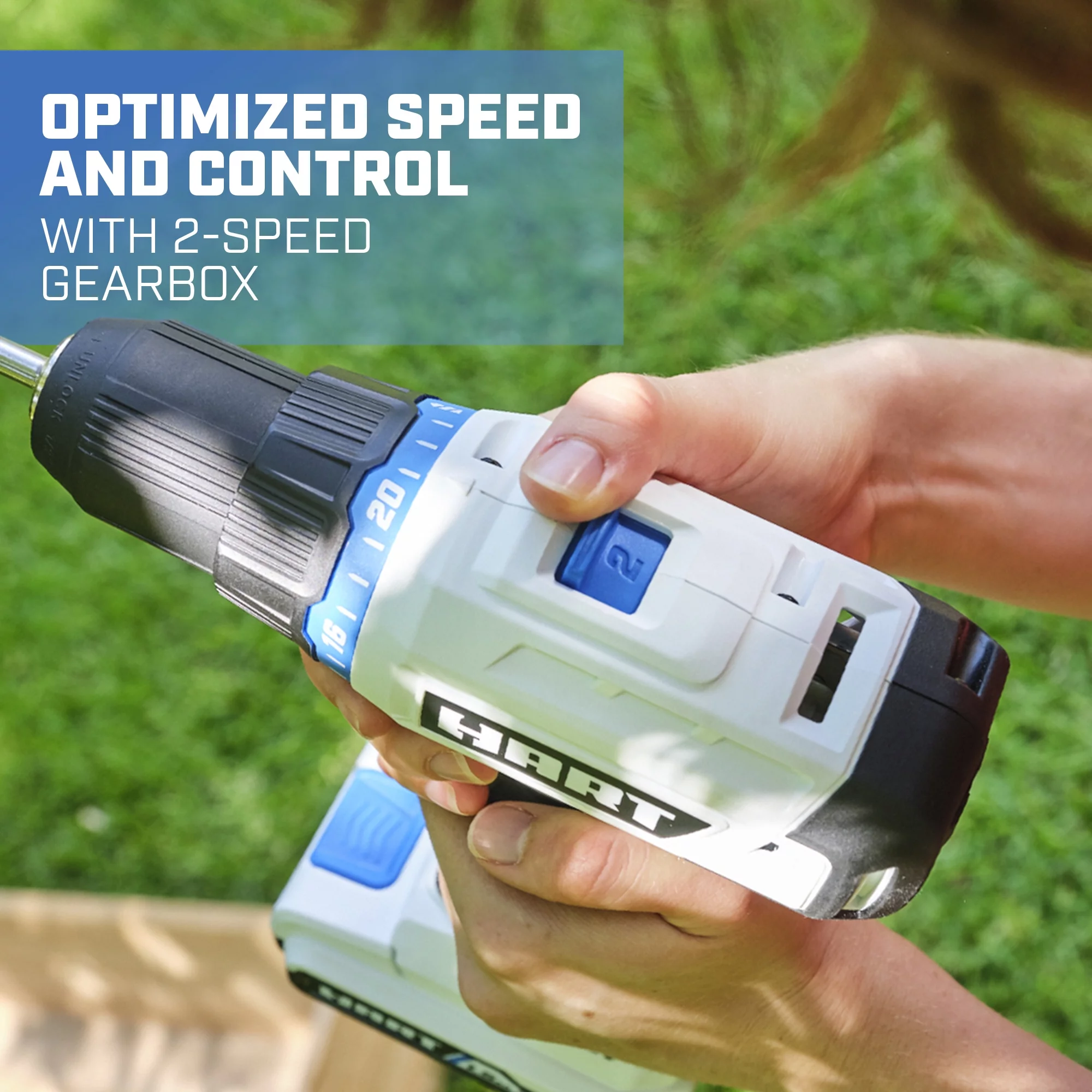 HART 20-Volt Cordless 6-Tool Combo Kit (1) 4.0Ah (1) 1.5Ah Lithium-Ion Batteries - MadeInUSA