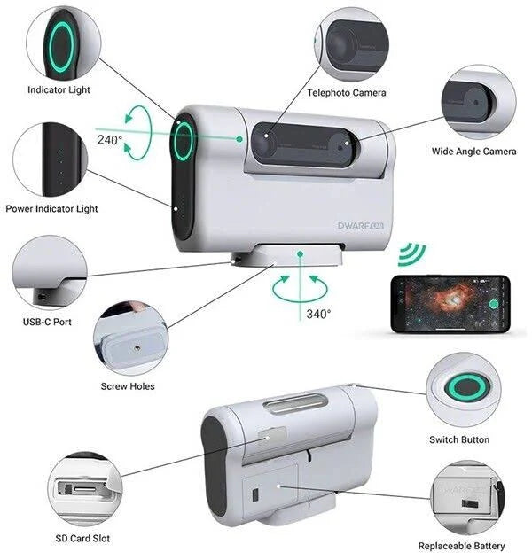 Dwarf II Smart Telescope. Deluxe - MadeInUSA