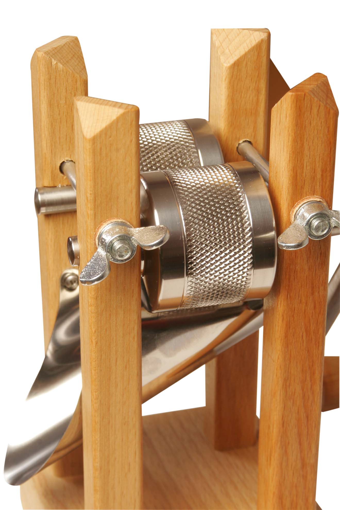 Eschenfelder Grain Flaker. Table Model. Wooden Funnel