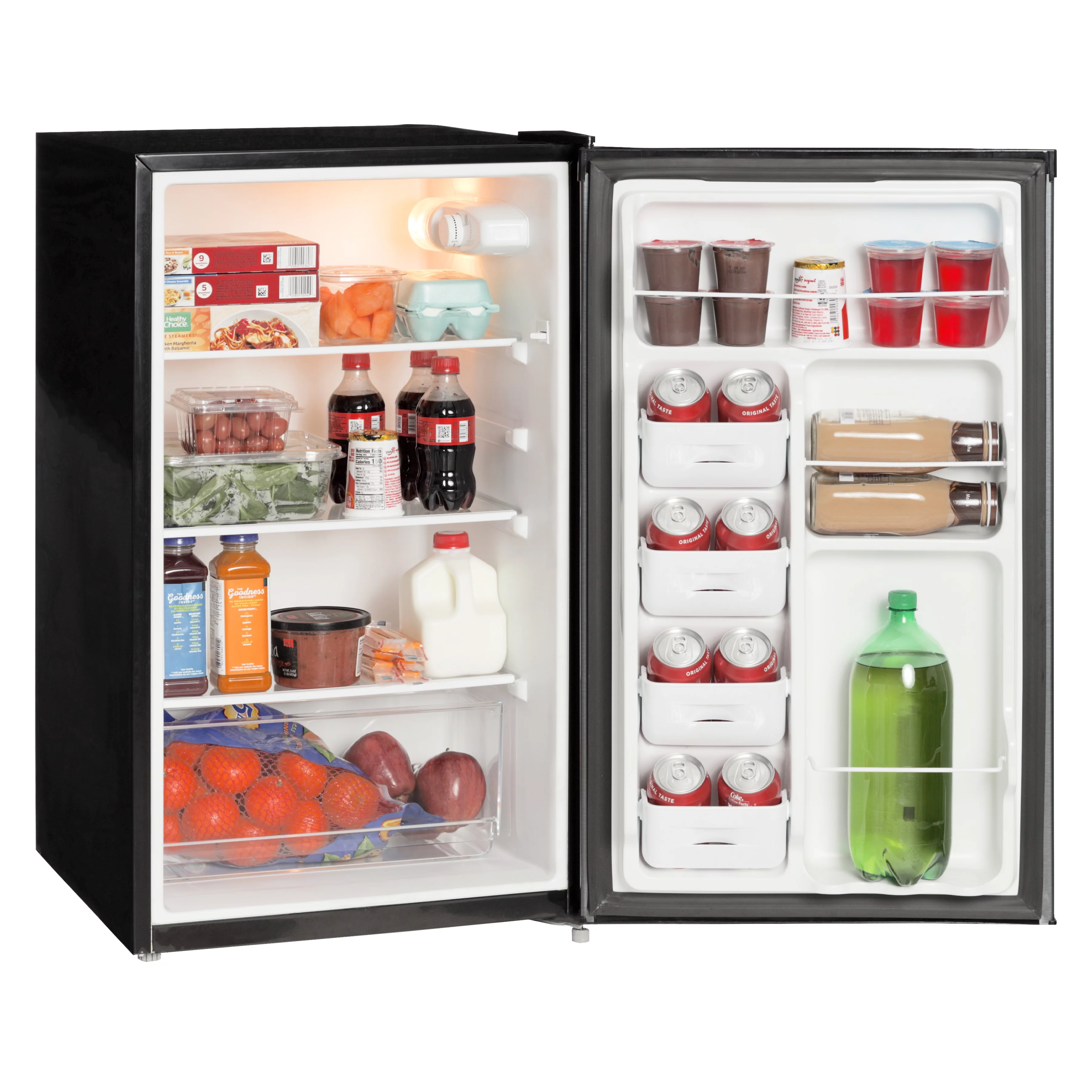 Arctic King 4.4 Cu ft One-Door No Freezer Mini Fridge. Black Stainless Steel Look E-Star. ARM44A5ASL - MadeInUSA