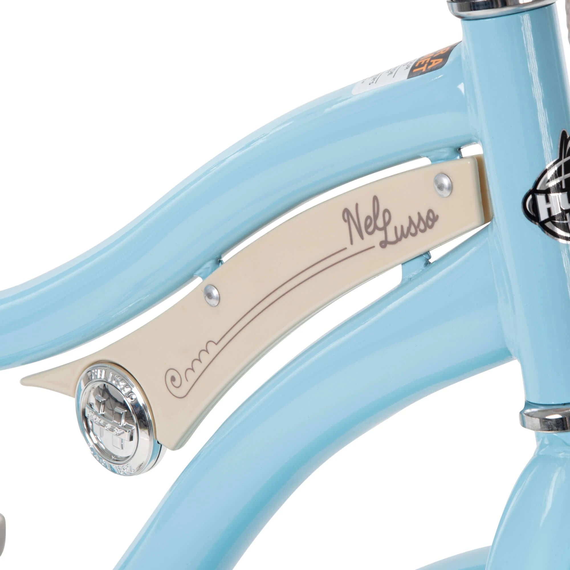 Huffy 24 in. Girls nel Lusso Women's Classic Beach Cruiser Bike. Light Blue - MadeInUSA