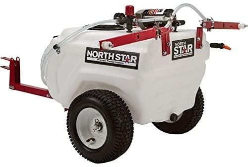 NorthStar Tow-Behind Trailer Boom Broadcast and Spot Sprayer – 21-Gallon Capacity. 2.2 GPM. 12 Volt DC