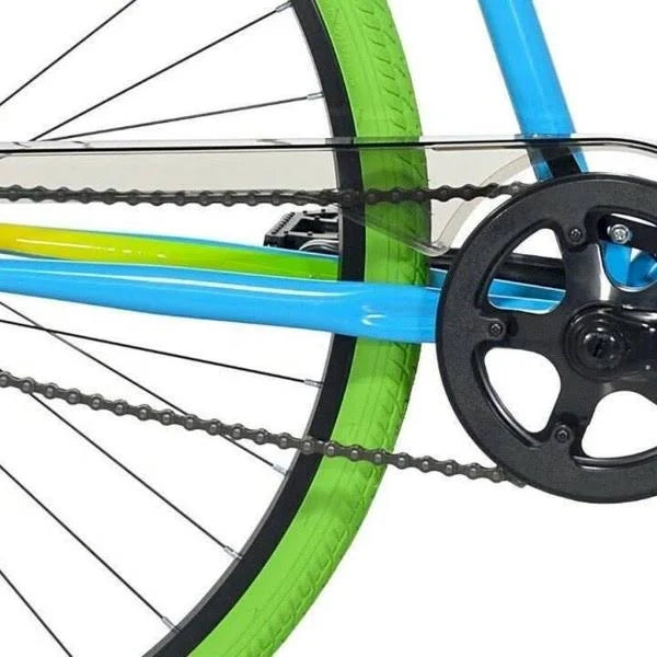 Kent 700c Men S Ridgeland Hybrid Bike. Blue/Green - MadeInUSA