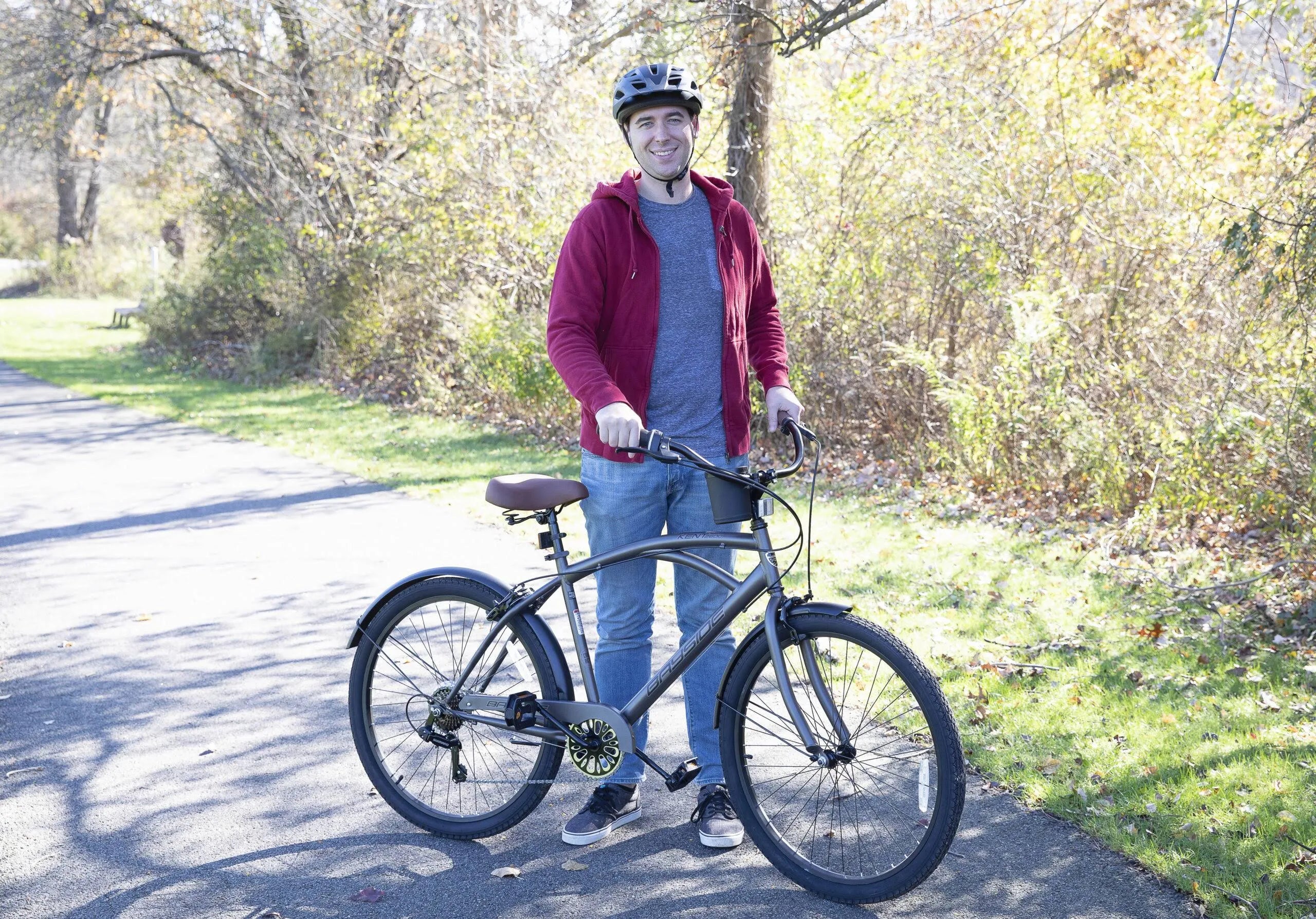 Kent 26 in. Bayside Men's Cruiser Bike. Satin Cocoa - MadeInUSA