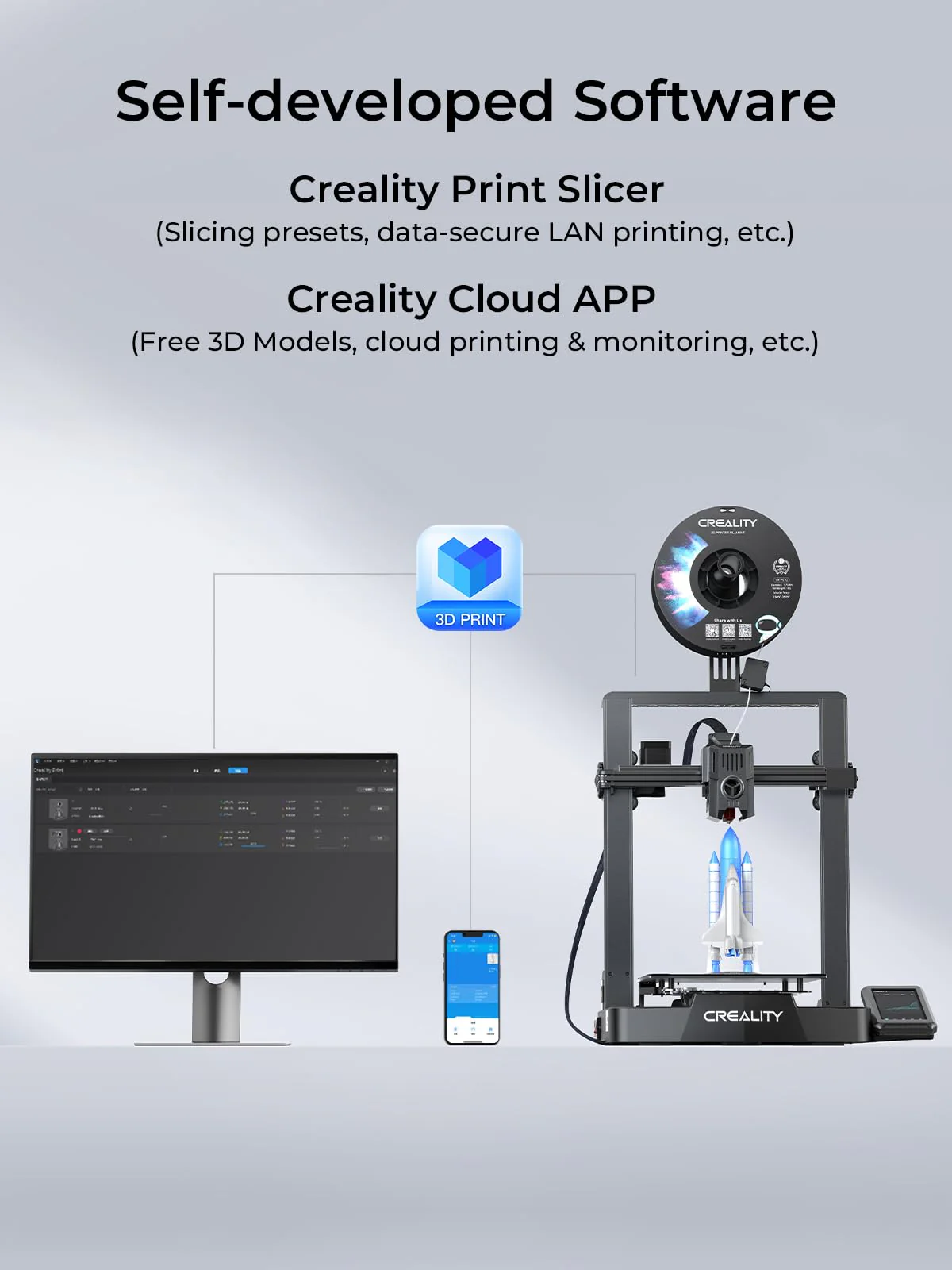 Creality Ender-3 V3 KE 3D Printer. 500 mm/s High-Speed