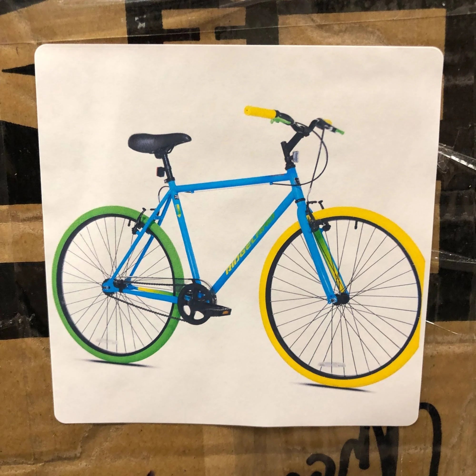 Kent 700c Men S Ridgeland Hybrid Bike. Blue/Green - MadeInUSA