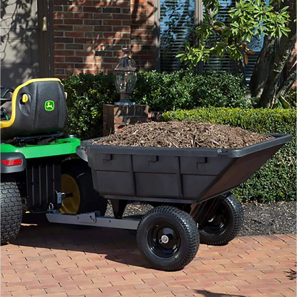 AllFitHD 12.5 Cu. ft. 1000 lb. Capacity Poly Swivel Dump Cart - MadeInUSA