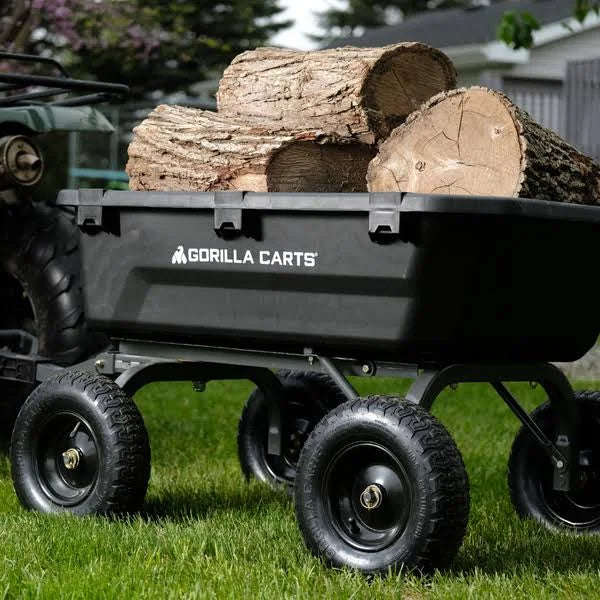 Gorilla Carts 7-cu ft Poly Yard Cart | GCG-7 - MadeInUSA