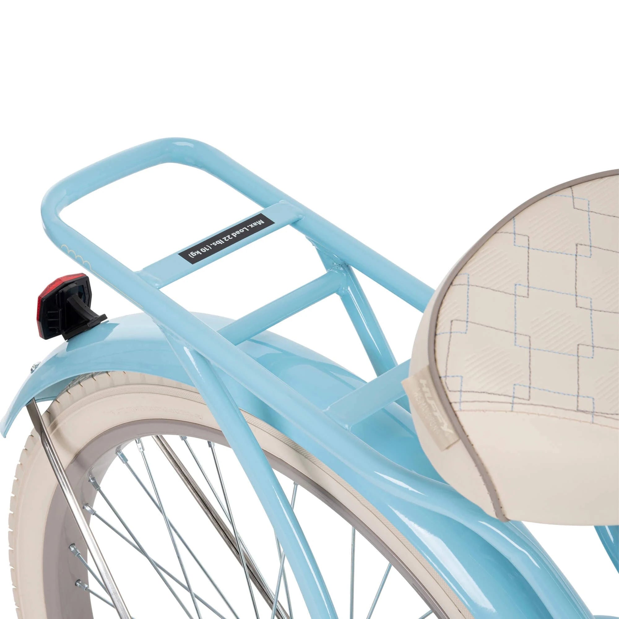 Huffy 24 in. Girls nel Lusso Women's Classic Beach Cruiser Bike. Light Blue - MadeInUSA