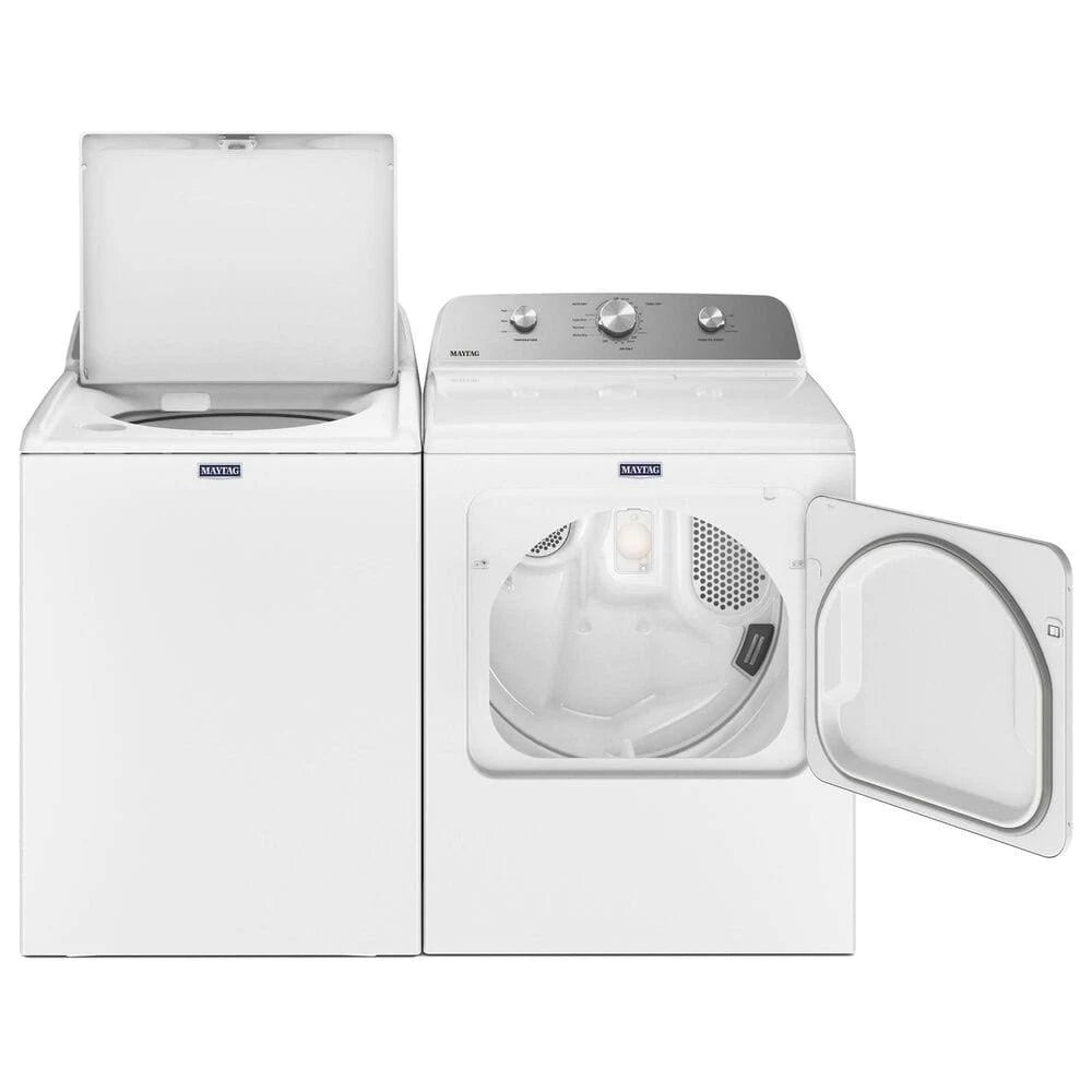 Maytag - 7.0 Cu. ft. Electric Dryer with Wrinkle Prevent - White - MadeInUSA