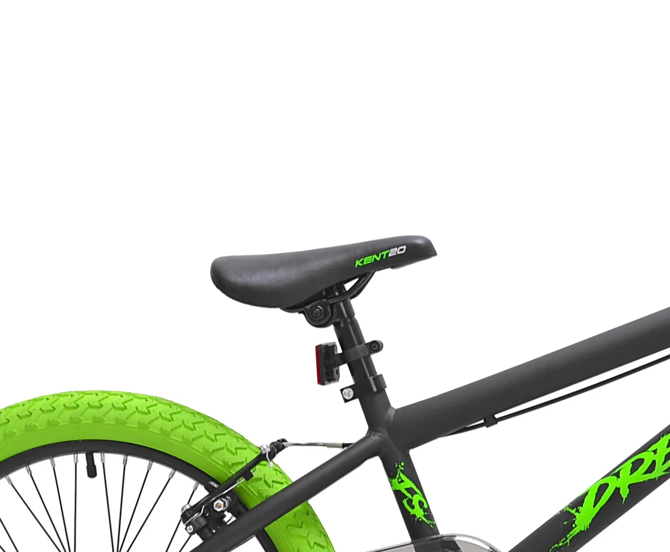 Kent 20 in. Dread BMX Boys Child Bike. Green and Black - MadeInUSA